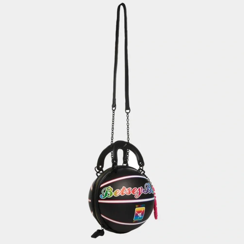 🏀 BETSEY JOHNSON Kitsch Basketball purse, Betsey Ball Top Handle & Crossbody